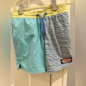 Vineyard Vines Blue and White Striped Bathing Suit